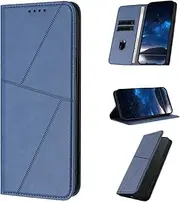 Cover Compatible with Samsung Galaxy A14 5G,Compatible with Samsung Galaxy A14 4G Magnetic Closure [PU Leather + Phone Case] Wallet Card Slot Flip Stand Blue