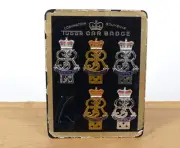 Tudor Car 1953 Coronation England Grill Badge Bumper License Plate Topper