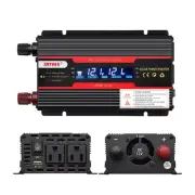 4000W Car Solar Power Inverter LCD DC 12V 24V to AC 110V Home Power Inverter US