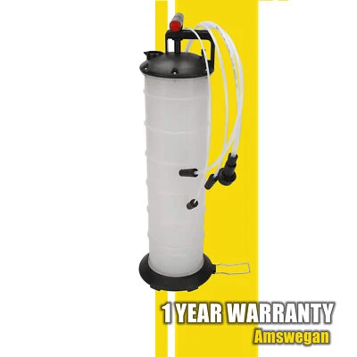 Oil Changer Vacuum Fluid Extractor Manual Hand Operated Transfer Tank 7.0 Liter