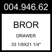IKEA BROR Drawer Black 33 1/8x21 1/4" 004.946.62