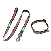 NRL South Sydney Rabbitohs Reflective Pet/Dog Collar Walking Lead Set