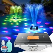 Solar Pool Fountain with Light Show, 2025 Upgraded Large Solar Pool Water Fou