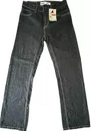 VTG Levi's 505 Kids Straight leg Black Jeans, Size 14 Slim W25 L28 BNWT