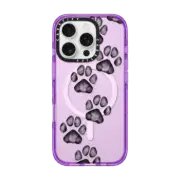 iPhone 16 Pro Impact Case MagSafe Compatible small cute paw prints for dogs and cats lovers