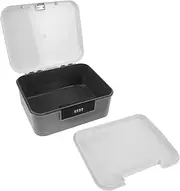 Operitacx Lockable Storage Container Bin Organizer Box with Combination Lock Heavy Duty Plastic Trunk for Office File Storage Travel Home and Car Multi Purpose Secure Organizer for Items and