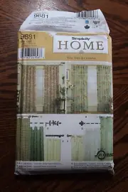 Simplicity Home 9681 Window Treatments Sewing Pattern, UNCUT
