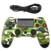 Snowflake Button Wired Gamepad for Ps4 - Green Camouflage