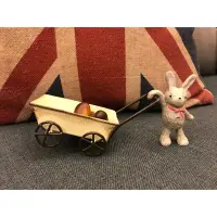 在飛比找蝦皮購物優惠-鄉村風 zakka 雜貨 波麗 兔子 推車 松果 擺飾