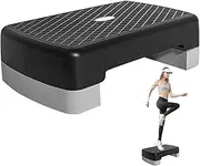 Exercise Steps - Platform Stepper Exercise 17.7 Inches | Portable Step Training Platform | Height Adjustable Fitness Platform Non Slip Equipment