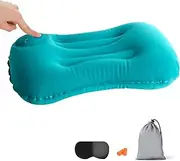 Harewu Ultralight Inflatable Camping Pillow，Compressible, Compact, Comfortable, Ergonomic Pillow for Sleeping, Backpacking, Hiking, Beach