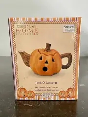 Sakura Ceramic Miniature Decorative Pumpkin Teapot, In Original Box