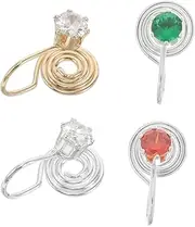 [ROMISBABA] Minimalist Earrings Women Earrings for Women No Piercing Ear Cuffs Zirconia Hoops