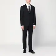 [Tagliatore] Black single-breasted wool suit 50 IT Black