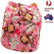 Baby Girl Modern Cloth Nappy Girlie Cloth Nappies Girls Nappy Free Liner (D22)