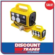 Ultracharge 5x 10A Outlet Sockets & RCD Safety Power Block Box with USB x2 Ports