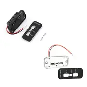 Car Charger Dual USB PD Adapter Power Socket Charging 3 Ports Panel - 36W