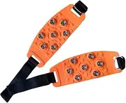 [Generic] Shoe Spikes Ice Snow Claw Silicone Ice Grippers Heavy Duty Snow Shoe Crampons Traction Cleats for Running Jogging Walking