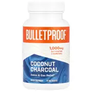 BulletProof, Coconut Charcoal, Detox & Gas Relief, 90 Veg Capsules (500 mg per Capsule)