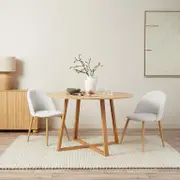 Kyoto Round Four Seater Dining Table - Natural