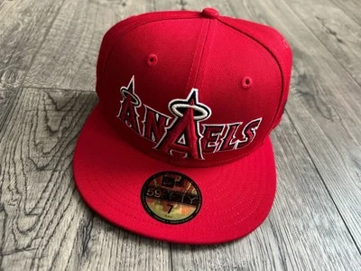 New Era Anaheim Angels Overlap 59FIFTY Fitted Hat -Sold Out- ANAELS Free Ship