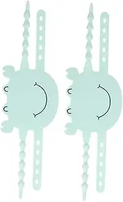 ANDRESLAD 2Pcs Noise Blocker Door Latch Covers Padded Door Dampeners for Nursery Prevent Slamming Accidental Locking Easy Installation and Shapes