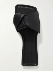 [Acne Studios] Acne Studios - + Net Sustain Leather Slides - Black - IT39 IT 39 Black