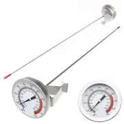 16" Long Stem Deep Fry Thermometer with Clamp (2 Pack), Instant Read 2" Dial ...