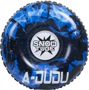 47 inch Inflatable Snow Tube Sled - Black/Blue