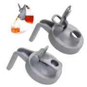 2 Pack Wide Mouth Mason Jar Pour Spout Lids with Handle for Canning Jars