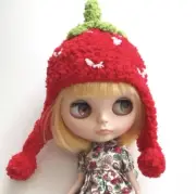 Blythe Dress Clothe Dal Pullip Doll - Very Cute & Soft Sweet Strawberry