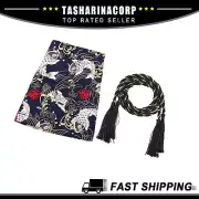 Universal Shift Boot Cover Shifter Shift Knob for Car Cloth Carp Pattern Black