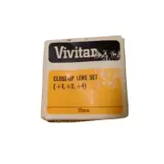 Vivitar Close Up Lens Camera Lenses 55mm Set of 3