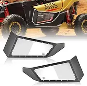 KEMIMOTO X3 Lower Door Insert Panels, Clear Lower Doors Compatible with Can Am Maverick X3 and Max X DS RS RC MR Turbo RR 2017 2018 2019 2020 2021 2022 2023 2024 All Models