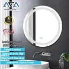 ACA Bathroom LED Light Anti-fog Makeup Wall Mirror Touch Decor Bluetooth PICK UP