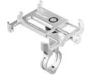 Bicycle & Motorcycle Phone Mount ，for iPhone X XR Xs 7s 8 Plus, Samsung S7/S6/Note5/4 GPS�?Mount 4 to 6.5 Inch(SILVER)