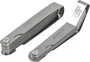 ARES 11042-2-Piece Tapered Feeler Gauge and Offset Feeler Gauge Set - Tapered Gauge has 32 Dual-Marked SAE & Metric Sizes - Offset has 16 Dual-Marked Sizes - Precisely Measure Mechanical Clearances