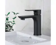 Bathroom Tap Basin Mixer Short Taps Counter Vanity Sink Faucets WELS Black
