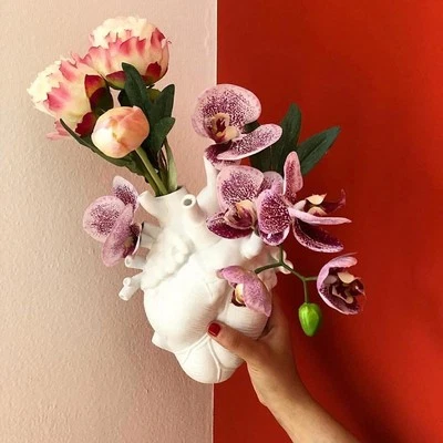 Shape Flower Vase Nordic Style Flower Pot Art Vases Sculpture Desktop Plant Pot