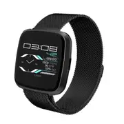G12 1.3 inches OLED Color Screen Smart Bracelet IP67 Waterproof, Steel Watchband, Support Call Reminder /Heart Rate Monitoring /Sedentary Reminder /Multi-sport Mode(Black)