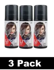3 x SCHWARZKOPF 70g LIVE COLOUR SPRAY Silver Splash 1 WASH Brand New