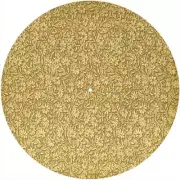 Slipmat Scratch Pad 12" Turntable LP DJ Record Player PARCHMENT FLOWER PATTERN