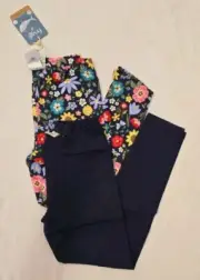 FRUGI Girls' Organic Cotton Libby Leggings (2PK)-Indigo-(Size 7/8)NEW