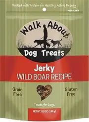 Walk About Dog Treats Jerky, 5.5 Ounces, Wild Boar Recipe