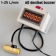 1/2" Digital Water Flow Control Meter Detector Intelligent Alarm Flow Sensor New
