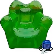 Comfortable & Portable Inflatable Camping Pillow Travel Pillow Blow Up Chair for Outdoors, Bedrooms, Game Room, Dorms & More(Green)