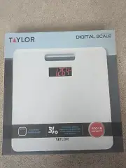 Body Scale | Digital Up to 400 LB With Handle & Antimicrobial Platform (Taylor)
