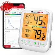 TP359 Bluetooth Thermometer Hygrometer Wireless 260FT App Alerts Data Logger