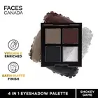 Faces Canada 4 In 1 Eyeshadow Palette - Smokey Game 07