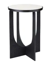 Mercana Patrick 23in Marble Top Accent Table